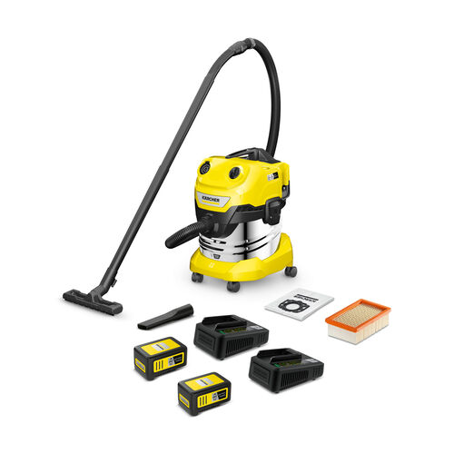 Kärcher WD 4-18 S Dual Battery Set V-20/22 *EU Akkumulátoros nedves és száraz porszívó
